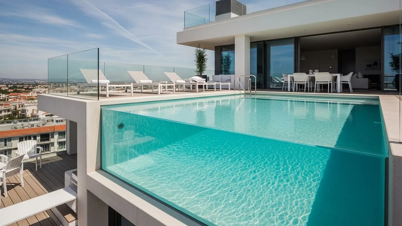 Rooftop Marina — Bassin suspendu