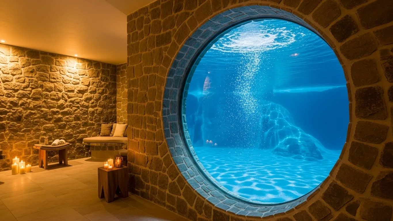 Spa Horizon — Hublot circulaire sous-marin